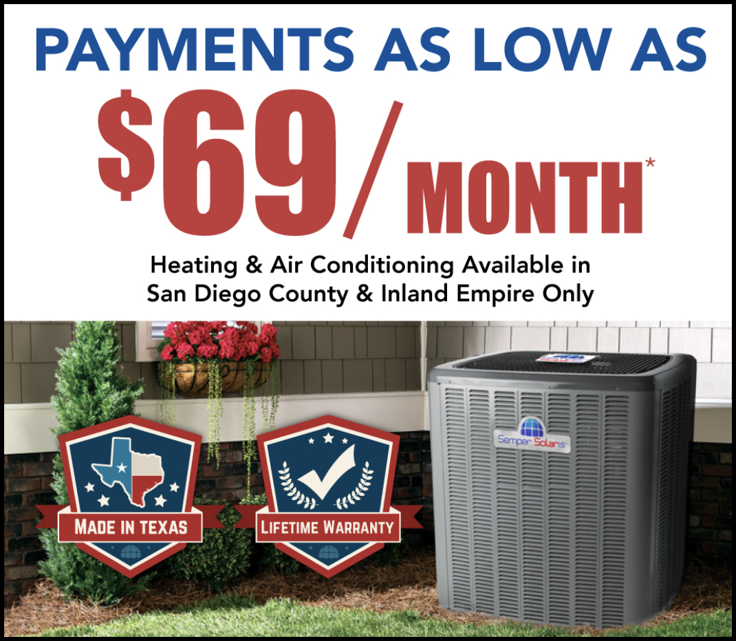 HVAC, Heating and air, replacement, inland empire, california